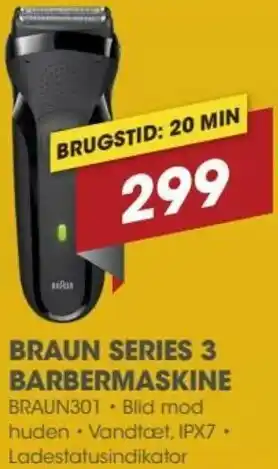 Punkt1 Braun Series 3 Barbermaskine tilbud