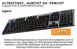CBC Logitech G915 X LIGHTSPEED tastatur, DKK 1899 tilbud