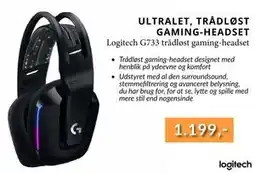 CBC Logitech G733 trådløst gaming-headset, DKK 1199 tilbud