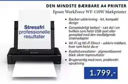 CBC Epson WorkForce WF-110W blækprinter, DKK 1799 tilbud