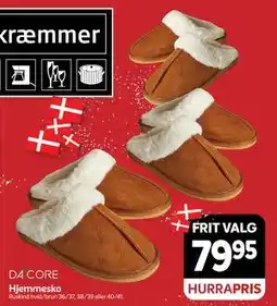 Din Isenkræmmer Hjemmesko, DKK 79.95 tilbud