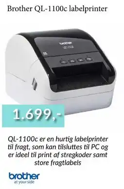 CBC Brother QL-1100c labelprinter, DKK 1699 tilbud
