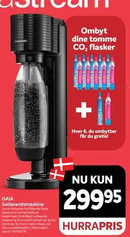 Din Isenkræmmer GAIA Sodavandsmaskine, DKK 299.95 tilbud