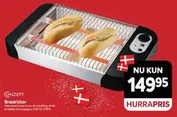 Din Isenkræmmer Brødrister, DKK 149.95 tilbud