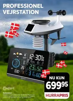 Din Isenkræmmer Vejrstation, DKK 699.95 tilbud