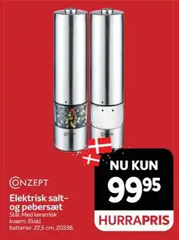 Din Isenkræmmer Elektrisk salt- og pebersæt, DKK 99.95 tilbud