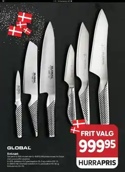 Din Isenkræmmer Knivsæt, DKK 999.95 tilbud
