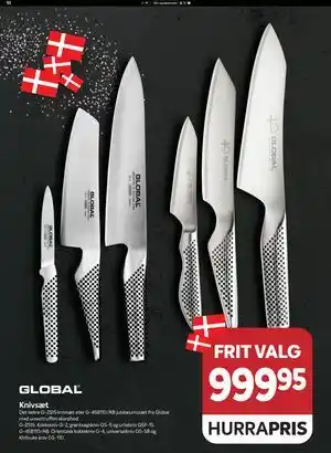 Din Isenkræmmer Knivsæt, DKK 999.95 tilbud
