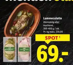 Lidl Lammeculotte, DKK 69 tilbud