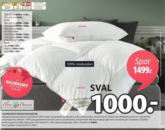 JYSK Tusindfryd Moskusdundyne tilbud