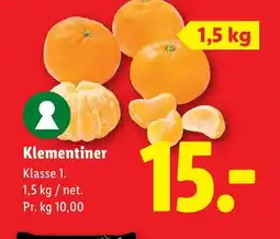 Lidl Klementiner tilbud