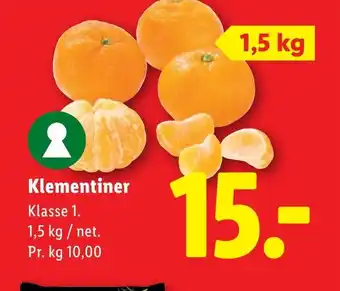 Lidl Klementiner tilbud