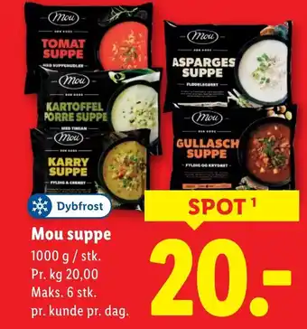 Lidl Mou suppe tilbud