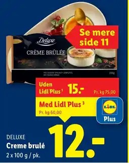Lidl DELUXE Creme brulé tilbud