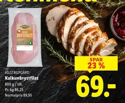Lidl VILSTRUPGÅRD Kalkunbrystfilet tilbud