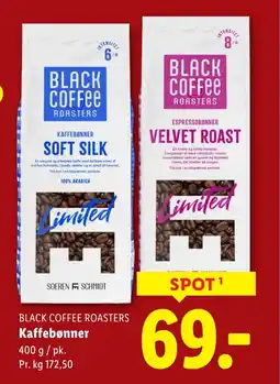 Lidl BLACK COFFEE ROASTERS Kaffebønner tilbud