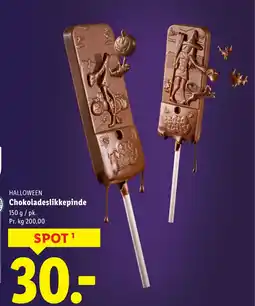 Lidl HALLOWEEN Chokoladeslikkepinde tilbud