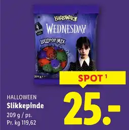 Lidl HALLOWEEN Slikkepinde tilbud