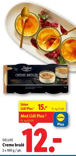 Lidl DELUXE Creme brulé tilbud