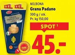 Lidl MILBONA Grana Padano tilbud