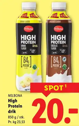 Lidl MILBONA High Protein drik tilbud