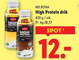 Lidl MILBONA High Protein drik tilbud