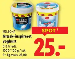 Lidl MILBONA Græsk-inspireret yoghurt tilbud