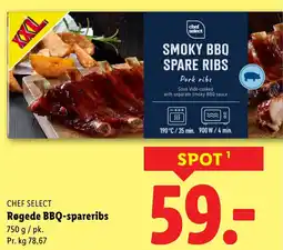 Lidl CHEF SELECT Røgede BBQ-spareribs tilbud