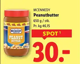 Lidl MCENNEDY Peanutbutter tilbud