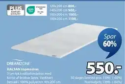 JYSK HALSAN topmadras tilbud
