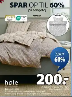 JYSK Sengetøj i satin, DKK 200 tilbud