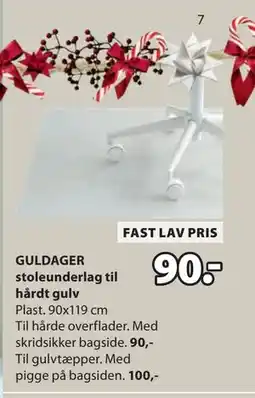 JYSK GULDAGER stoleunderlag til hårdt gulv tilbud