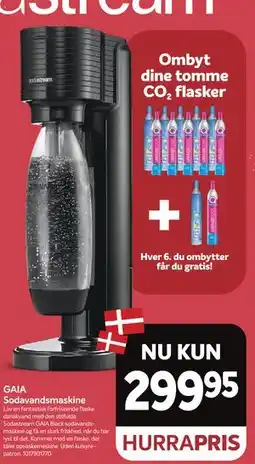 Din Isenkræmmer Sodavandsmaskine, DKK 299.95 tilbud