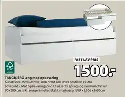 JYSK TANGBJERG seng med opbevaring, DKK 1500 tilbud