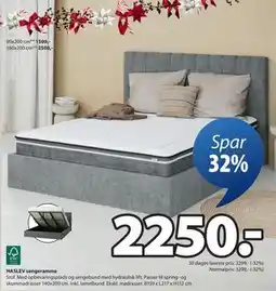 JYSK HASLEV sengeramme, DKK 2250 tilbud