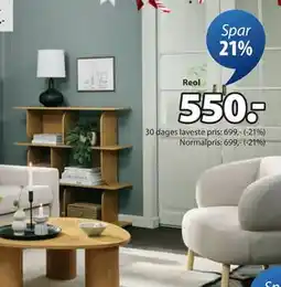 JYSK LYNGERUP reol, DKK 550 tilbud