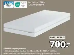 JYSK KAMELVA springmadras, DKK 700 tilbud