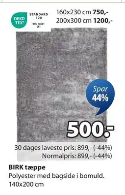 JYSK BIRK tæppe tilbud