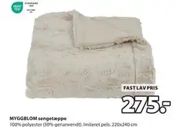 JYSK MYGGBLOM sengetæppe, DKK 275 tilbud