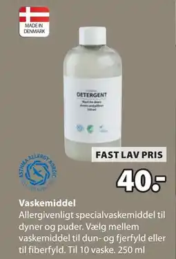 JYSK Vaskemiddel, DKK 40 tilbud