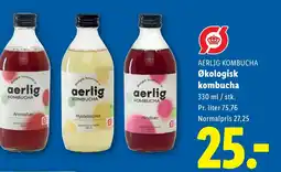 Lidl AERLIG KOMBUCHA Økologisk kombucha tilbud