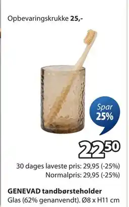 JYSK GENEVAD tandbørsteholder, DKK 22.5 tilbud