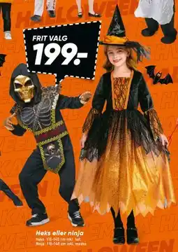 Bilka Heks eller ninja, DKK 199 tilbud