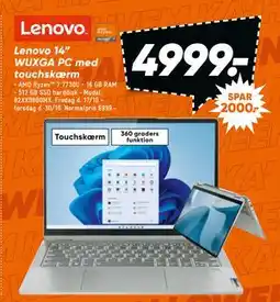 Bilka Lenovo 14” WUXGA PC med touchskærm, DKK 4999 tilbud