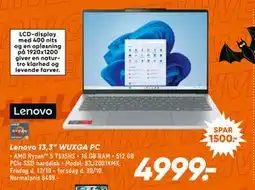 Bilka Lenovo 13,3” WUXGA PC, DKK 4999 tilbud