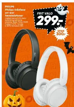 Bilka Philips trådløse on-ear høre telefoner, DKK 299 tilbud