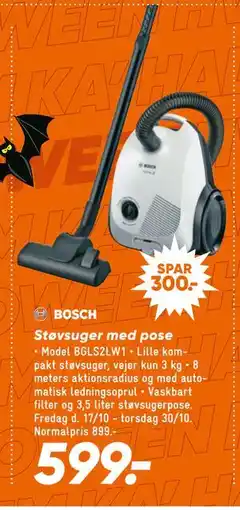 Bilka Støvsuger med pose, DKK 599 tilbud