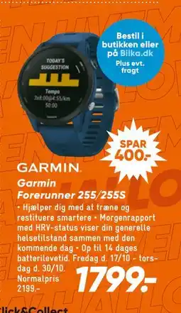 Bilka Garmin Forerunner 255/255S, DKK 1799 tilbud