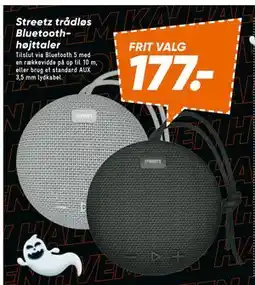 Bilka Streetz trådløs Bluetoothhøjttaler, DKK 177 tilbud