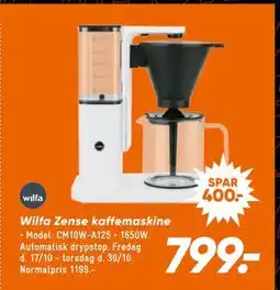 Bilka Wilfa Zense kaffemaskine, DKK 799 tilbud